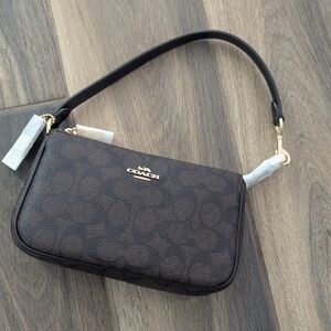 Coach Nolita 19 In Signature Canvas - Gold/Walnut/Black